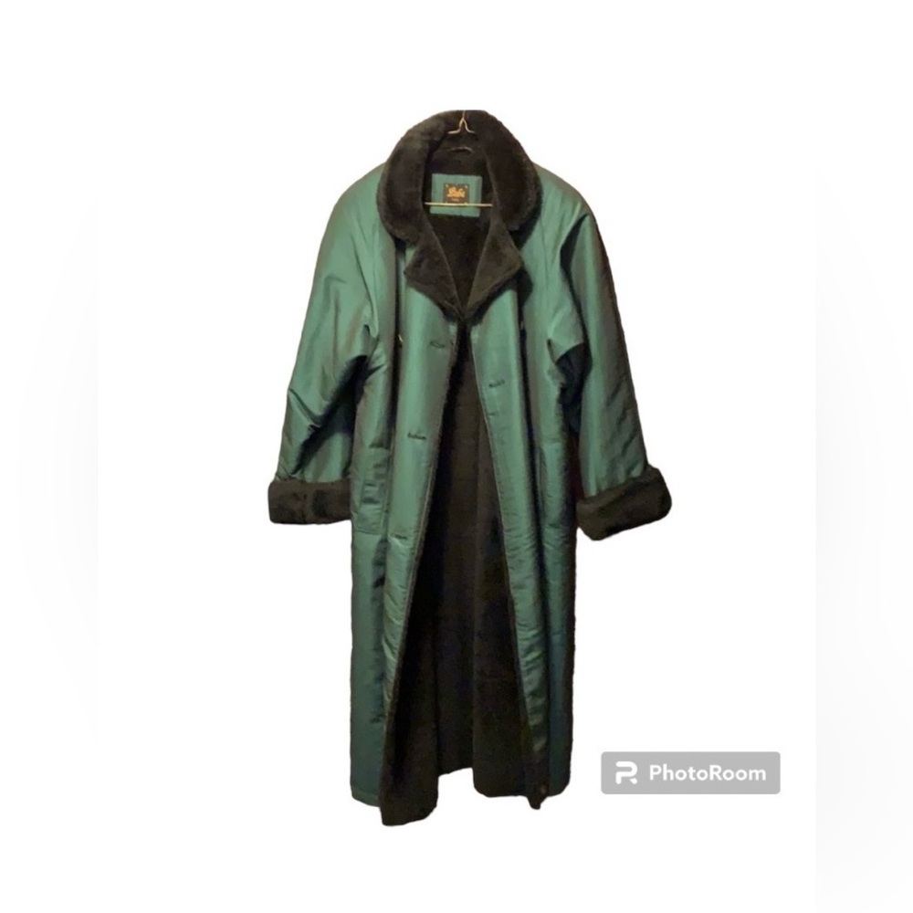 Green and Black Long Coat